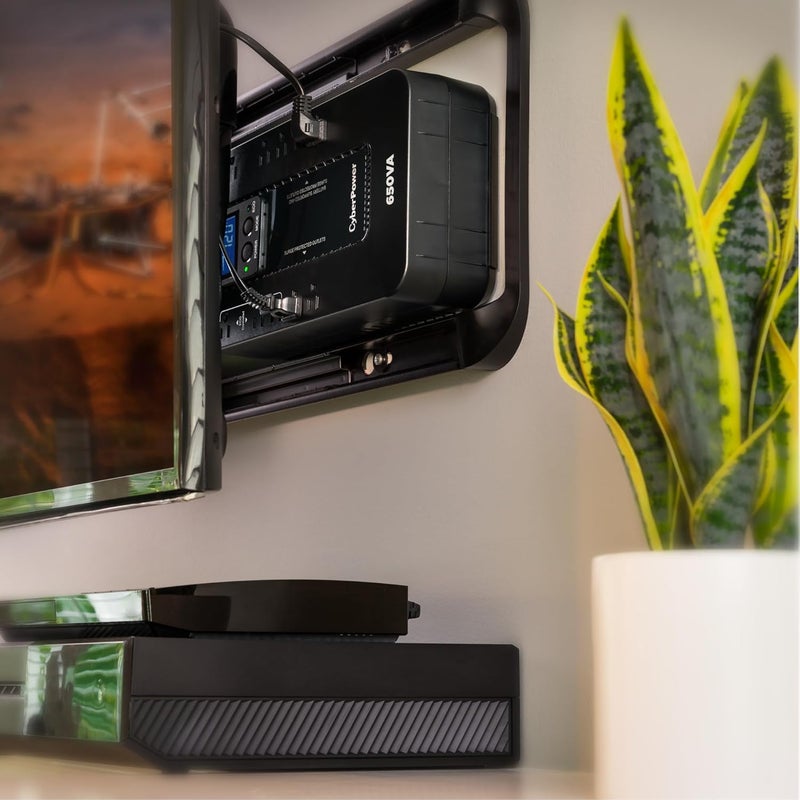 CyberPower نظام UPS لحماية البطارية الاحتياطية والجهد الكهربائي EC650LCD Ecologic، 650VA/390W، 8 مآخذ، وضع ECO، مزود طاقة غير منقطع مدمج - Image 5